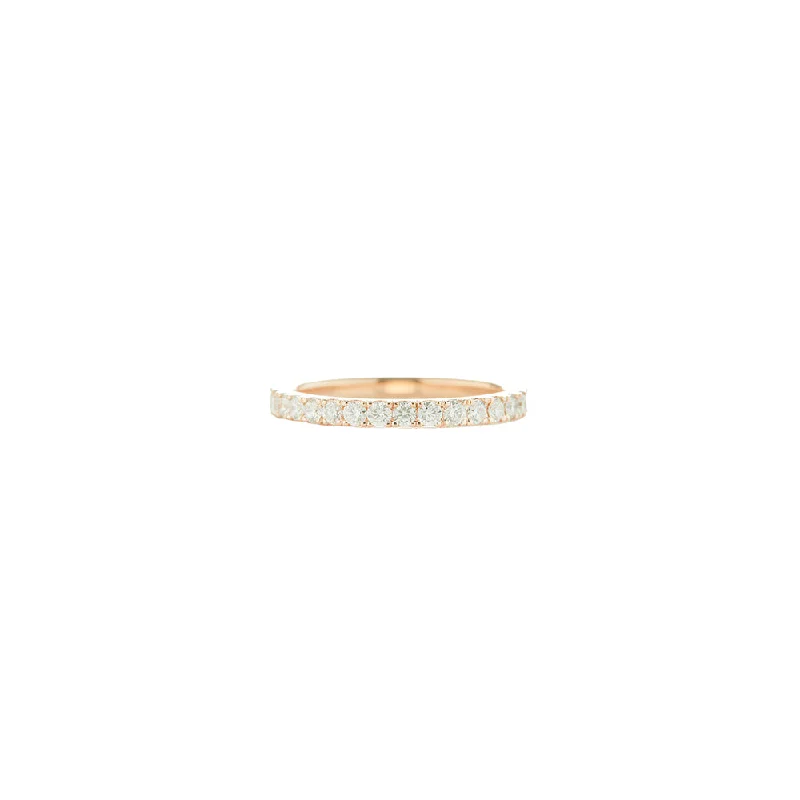 18 Karat Gold Medium Prong Set Band