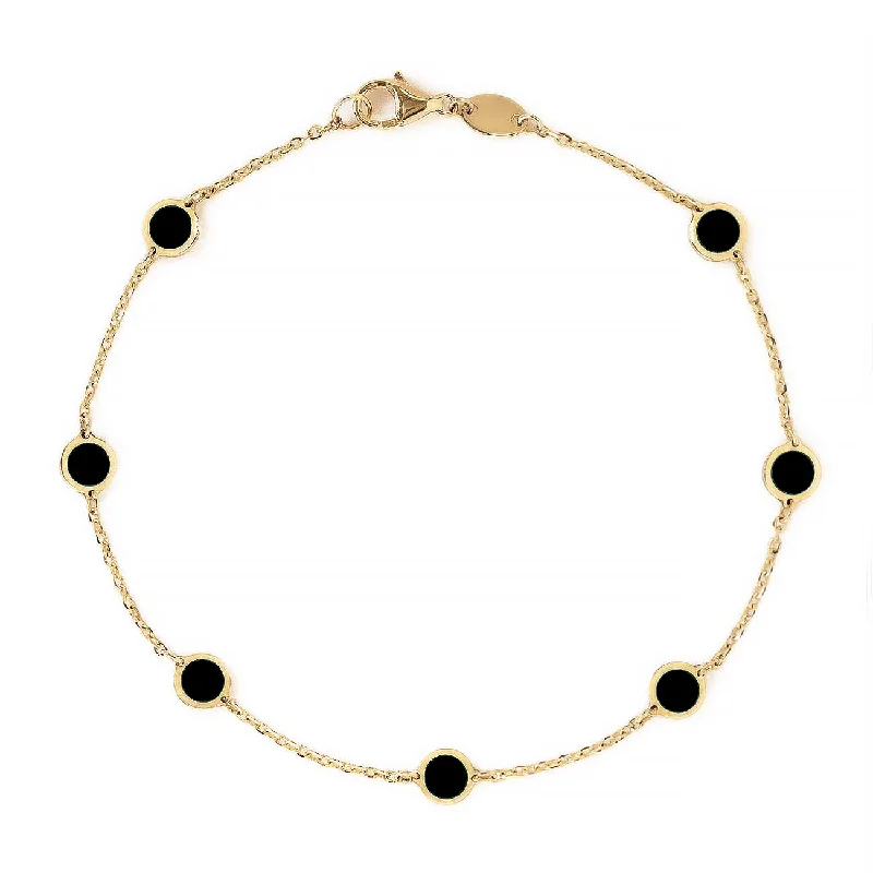 Gemstone Circle Bracelet Onyx