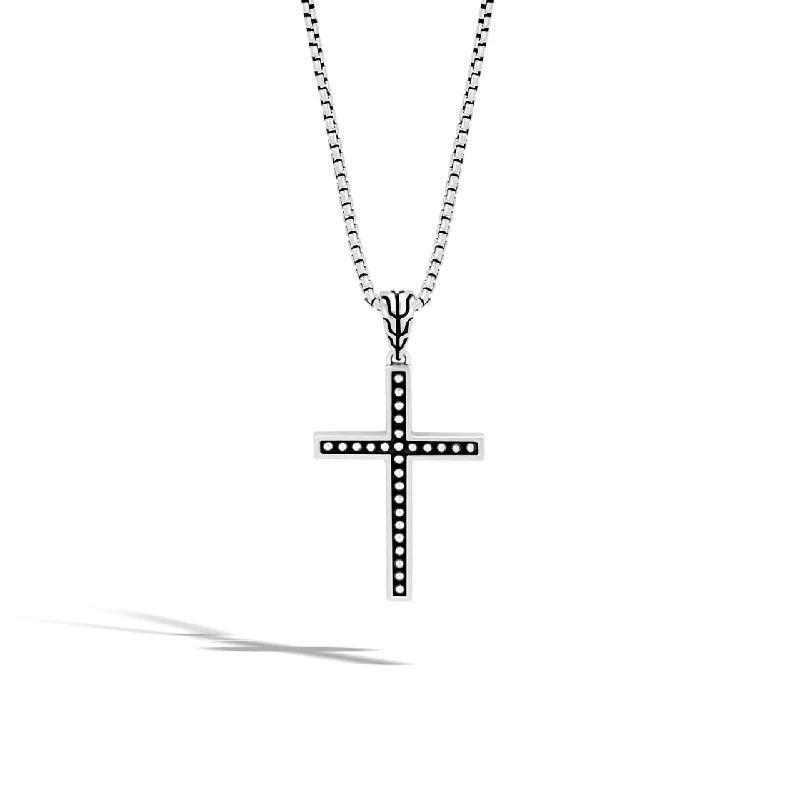 John Hardy Men's Classic Chain Jawan Sterling Silver Cross Pendant