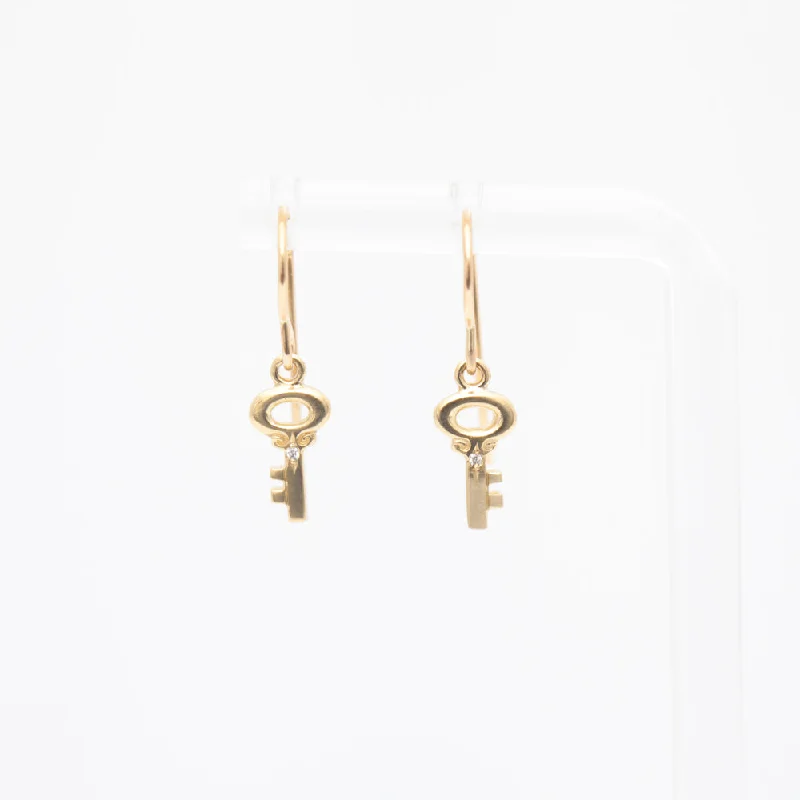 Key Charm Earrings