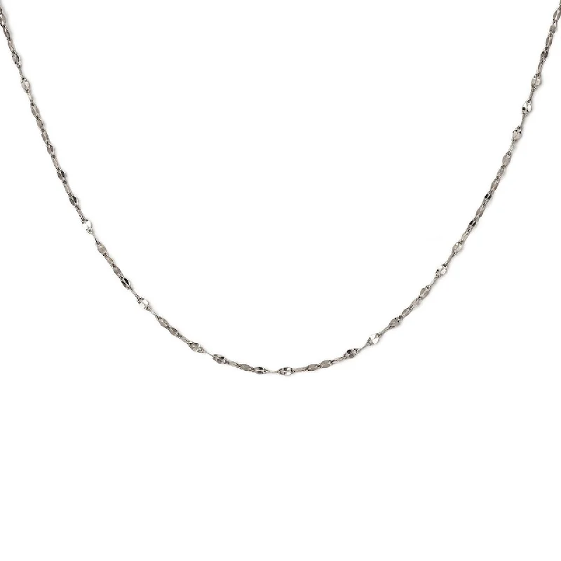 Sterling Silver / Mika Chain Choker Necklace - 70