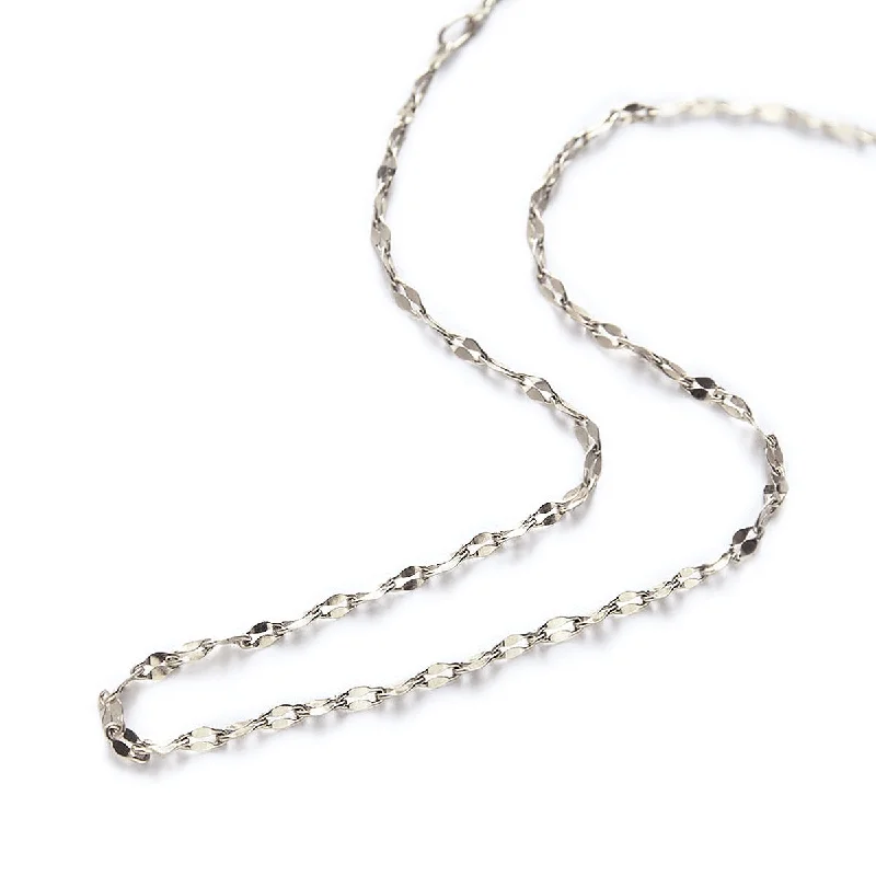 Sterling Silver / Mika Chain Choker Necklace - 70