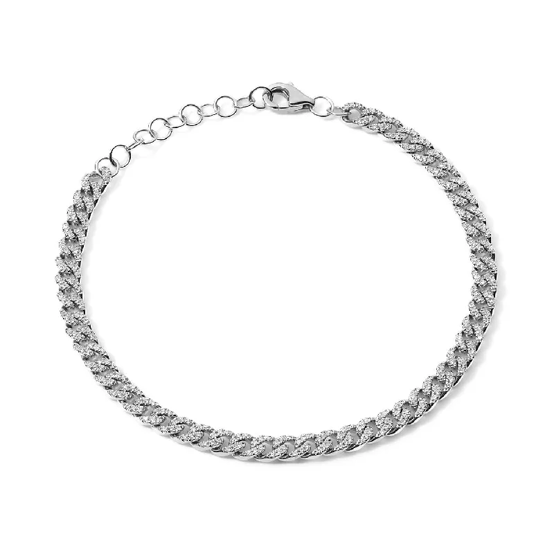 Mini Pave Cuban Link Bracelet