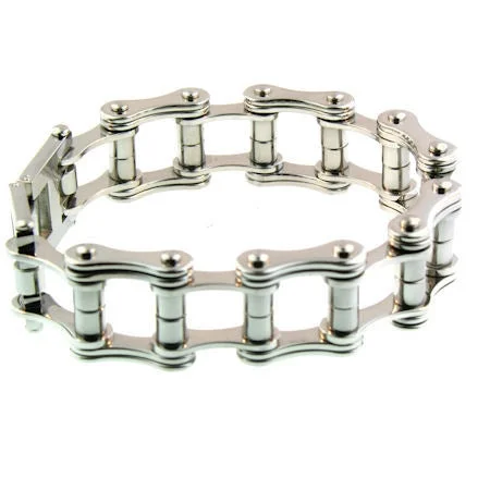 Stainless Steel Bike Chain Bracelet / WCB1004