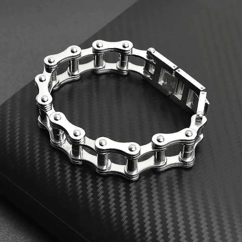 Stainless Steel Bike Chain Bracelet / WCB1004