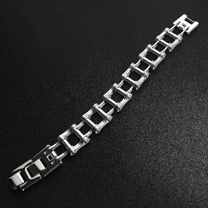 Stainless Steel Bike Chain Bracelet / WCB1004