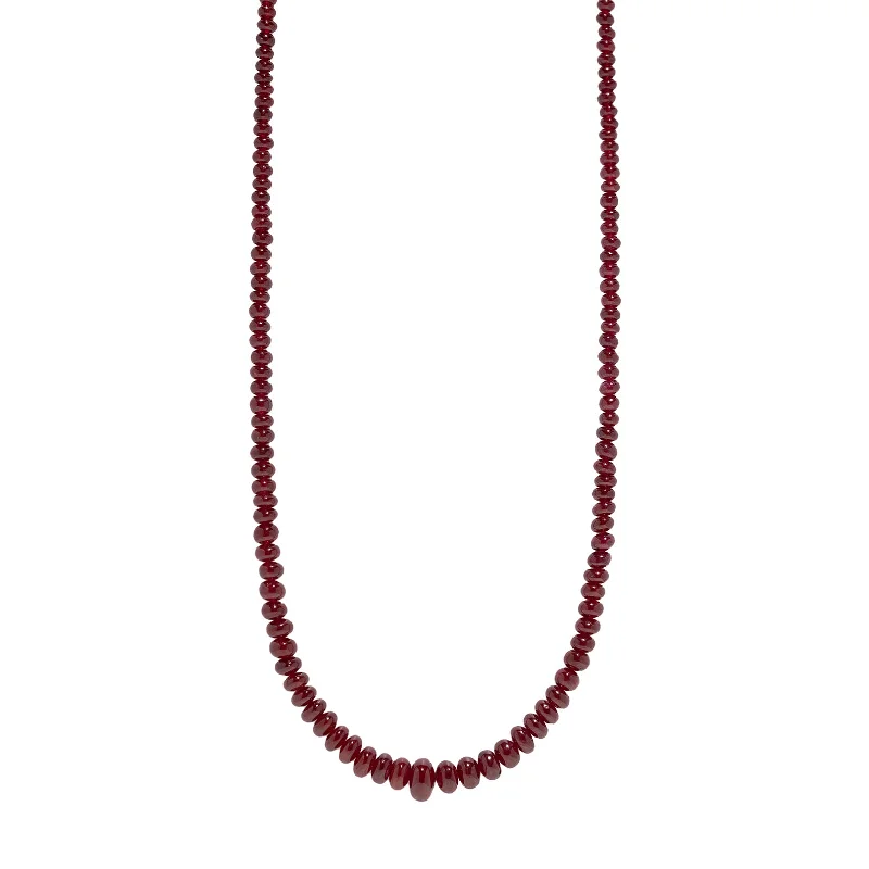 Bead Necklace - Ruby