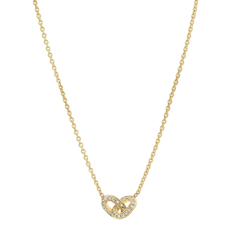 XS Double Sided Pave Diamond Necklace