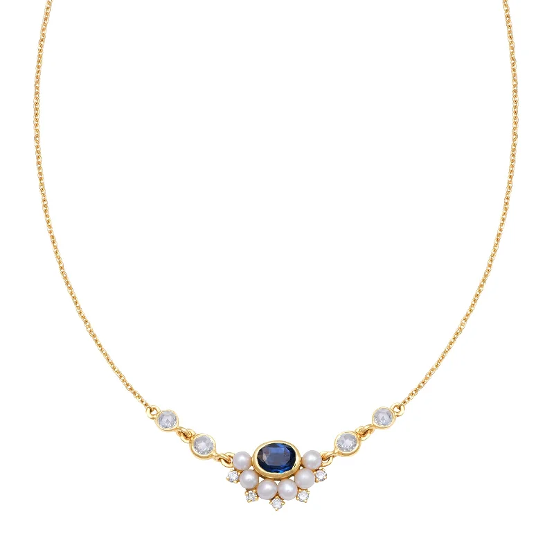 Kyoto Small Necklace - Sapphire