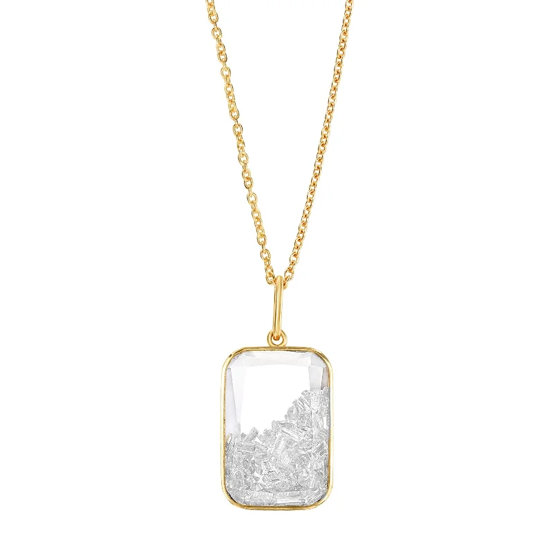 Ten Fourteen Diamond Shaker Necklace