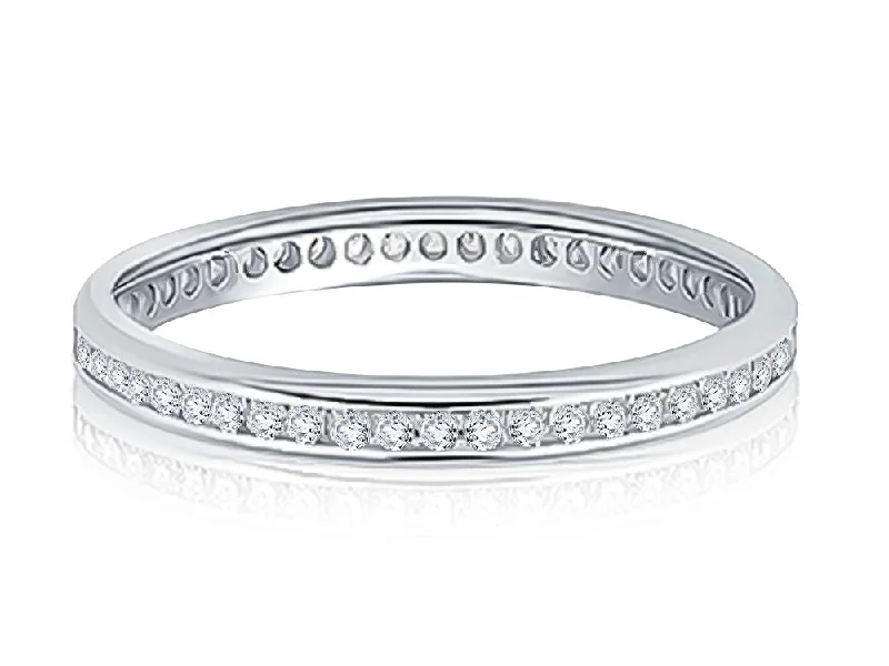 A. Jaffe 14k Diamond Eternity Wedding Band