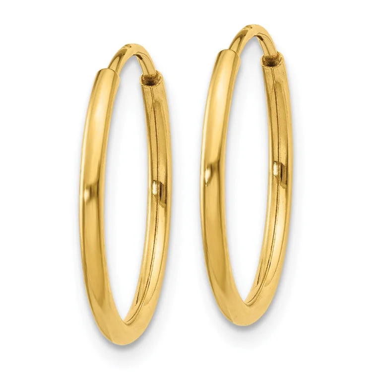 14k 1.25mm Endless Hoop Earring