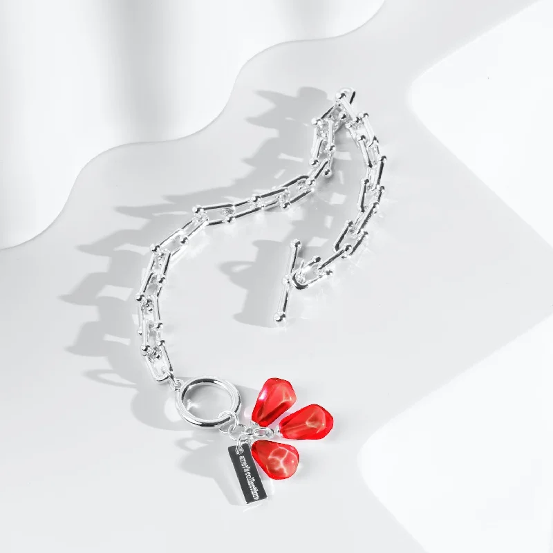 Pomegranate Seeds Bracelet in Silver