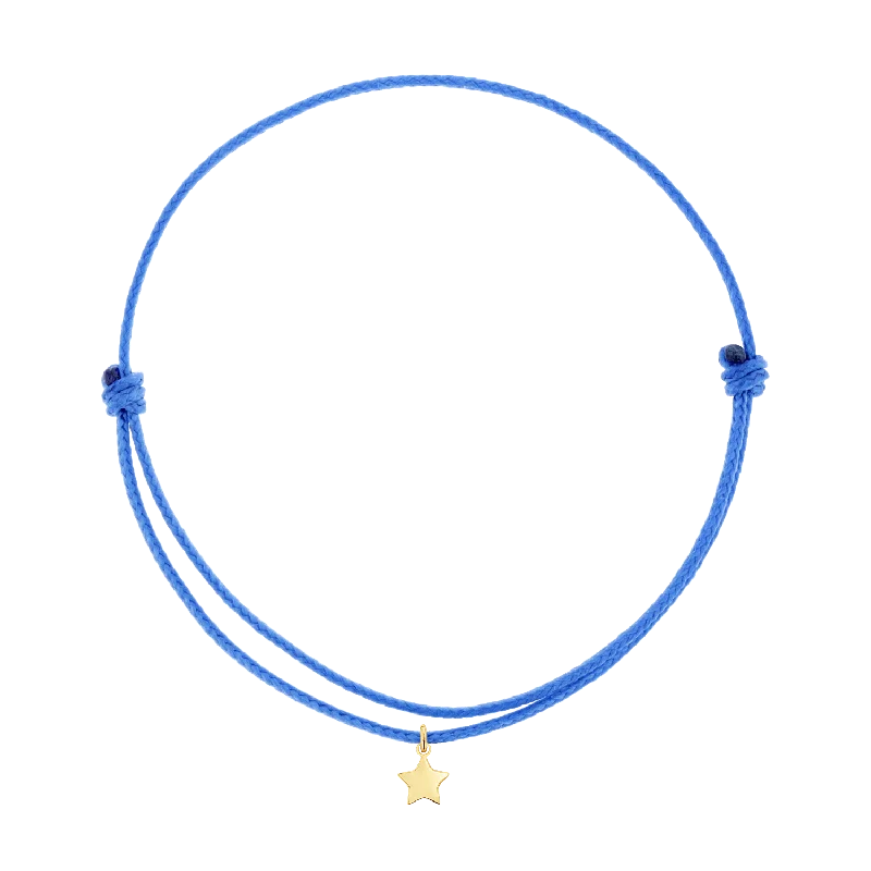 14K Yellow Gold / Blue Cord / Star