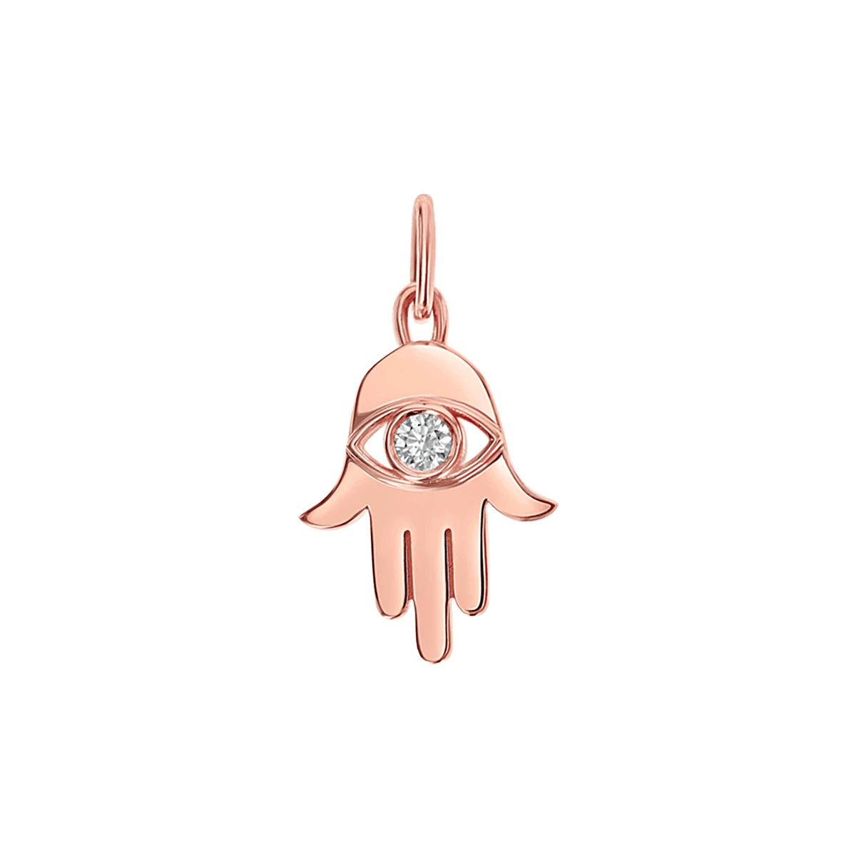 14K Rose Gold / White Diamond