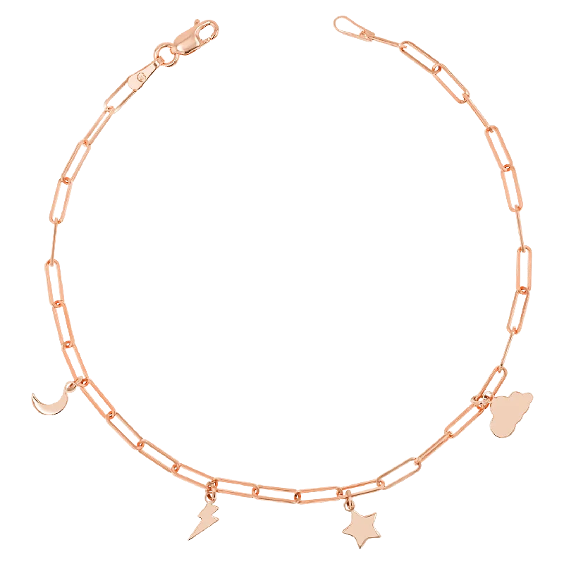 14K Rose Gold / 6.5 Inches