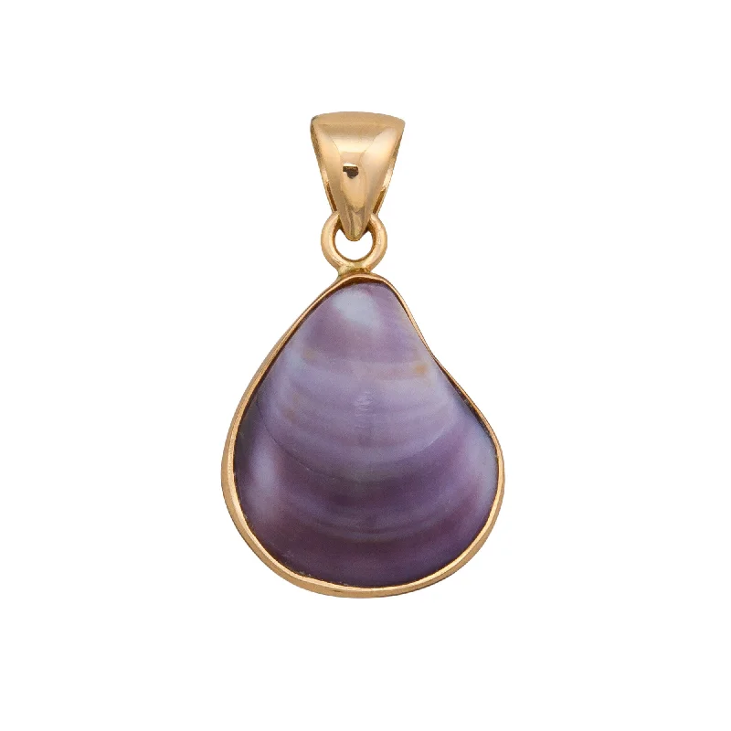 Alchemia Purple Clam Shell Pendant