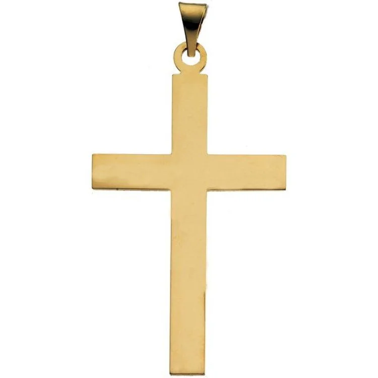 14K Yellow 39 x 25 mm Cross Pendant