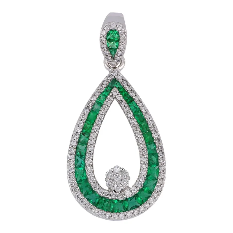 Emerald Pendant (Emerald 1.34 cts. White Diamond 0.61 cts.)