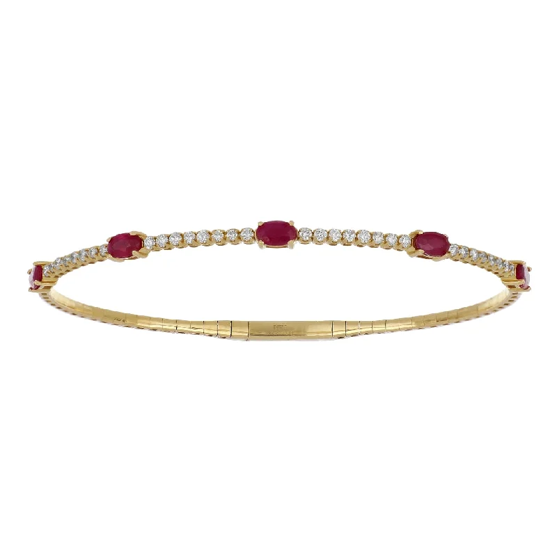 Ruby Bangle (Ruby 1.5 cts. White Diamond 0.55 cts.)