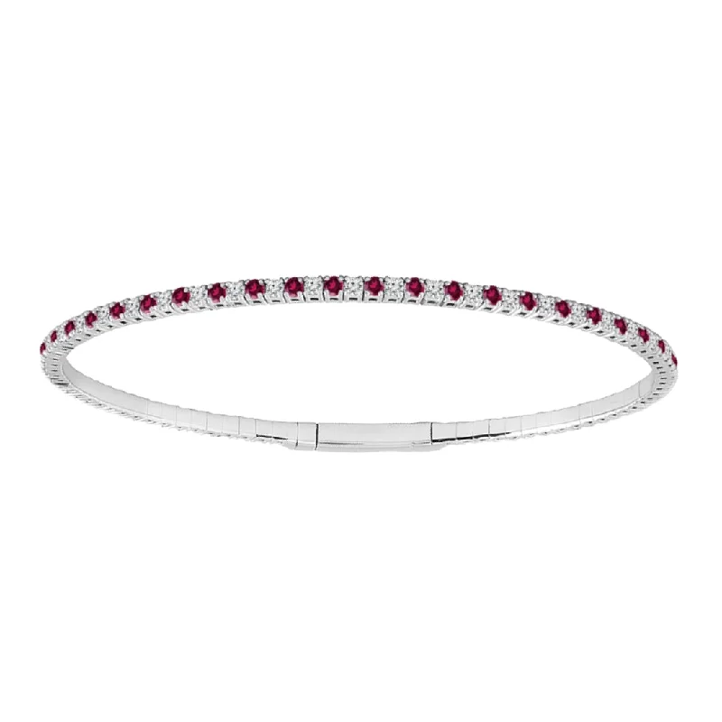 Ruby Bangle (Ruby 1.51 cts. White Diamond 0.76 cts.)