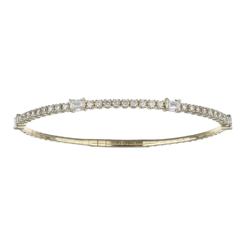 White Diamond Bangle (White Diamond 1.16 cts. White Diamond 0.86 cts.)