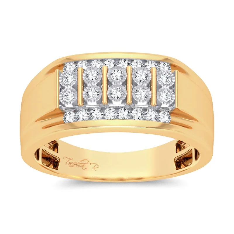 10K 0.25ct Diamond Mens Ring