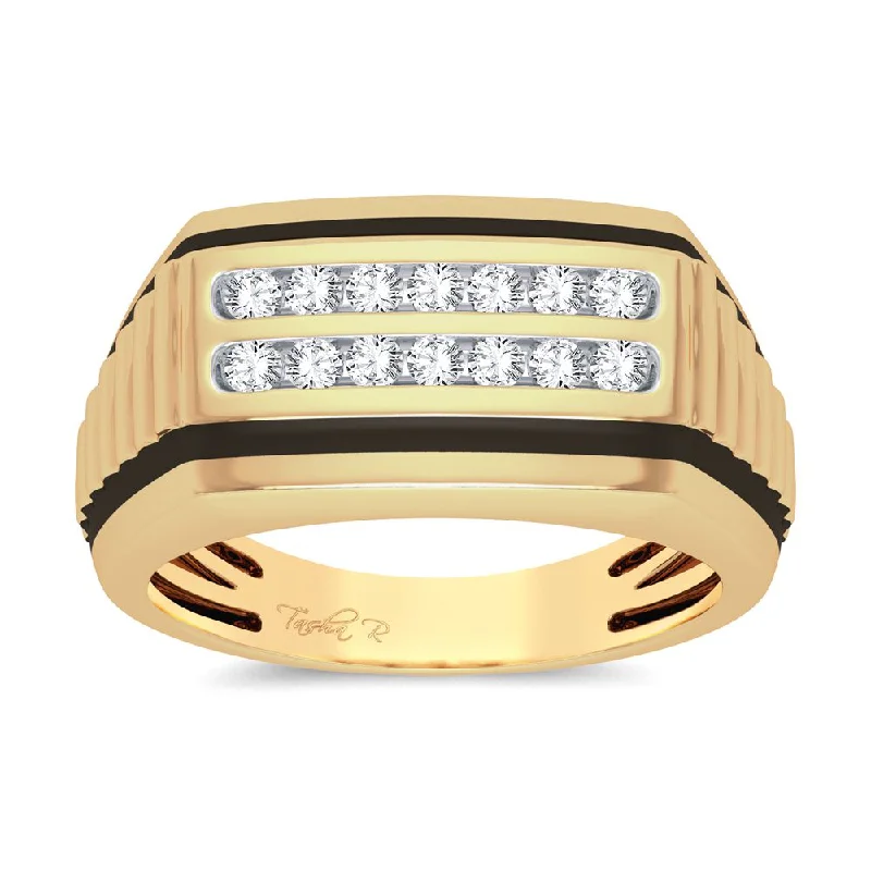 10K 0.25ct Diamond Mens Ring