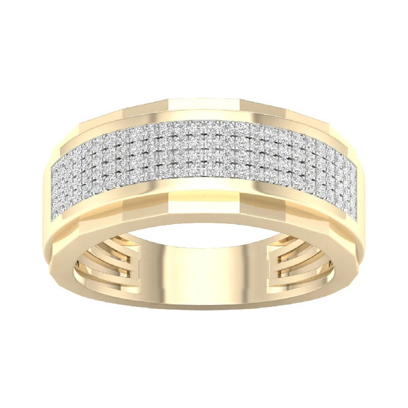 10K 0.35ct Diamond Mens Ring