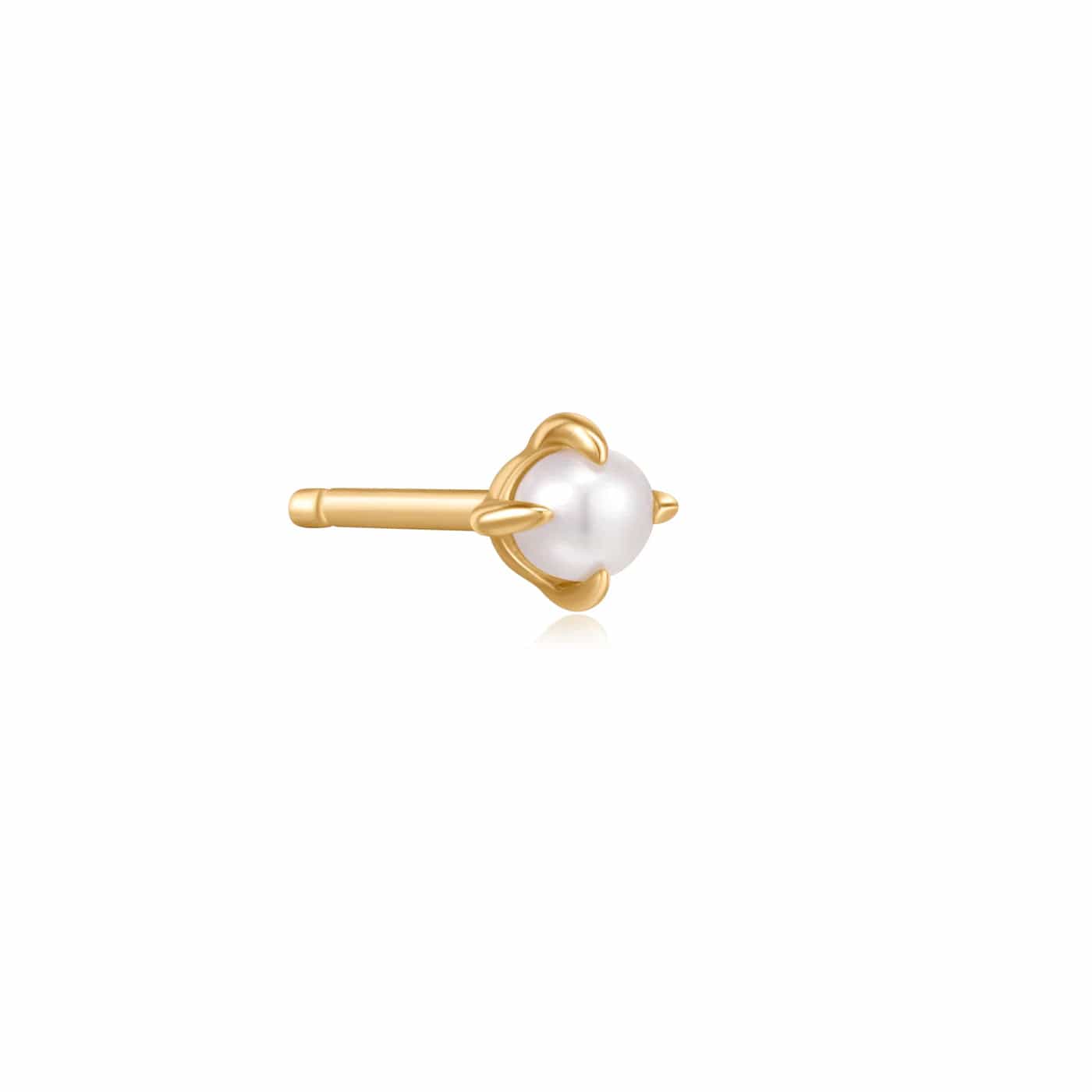 Evangeline Single White Pearl Stud Earring - SOLD AS A SINGLE