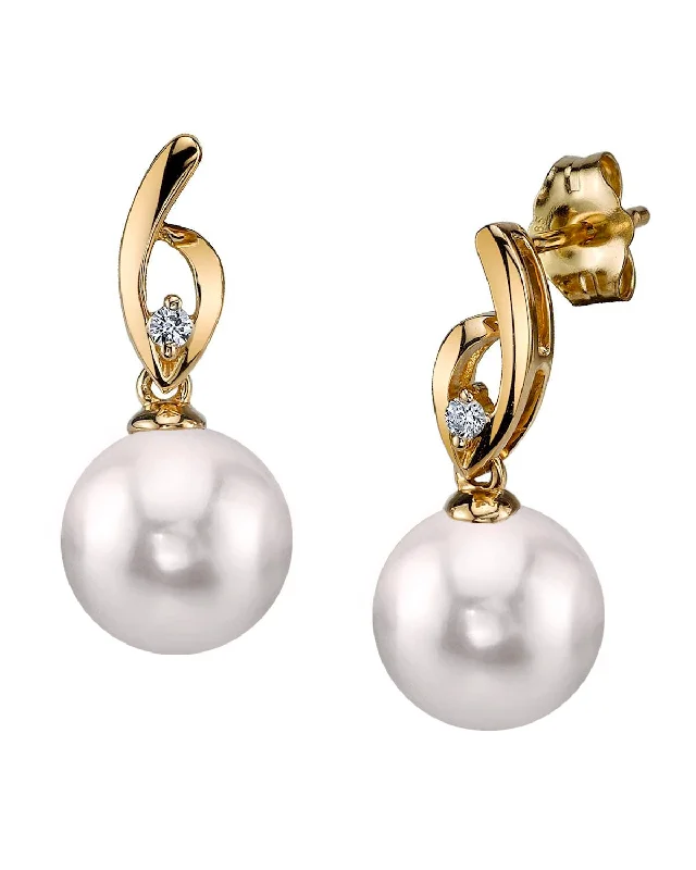 Akoya Pearl & Diamond Lois Earrings