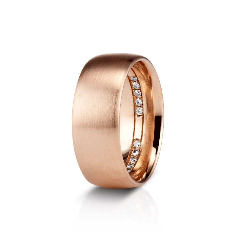 Astor Pavé Band in 18K Rose Gold