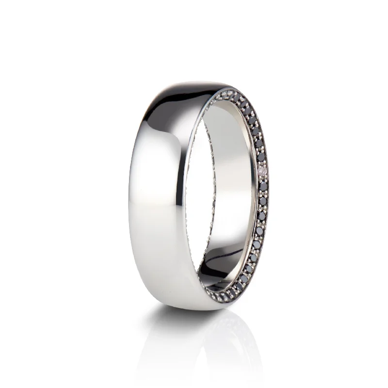 Gramercy Pavé Band in Platinum