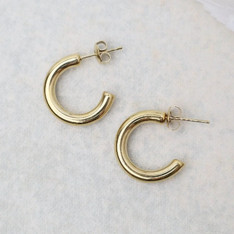 20mm Weightless Hoops in Gold Plated Stainless Steel