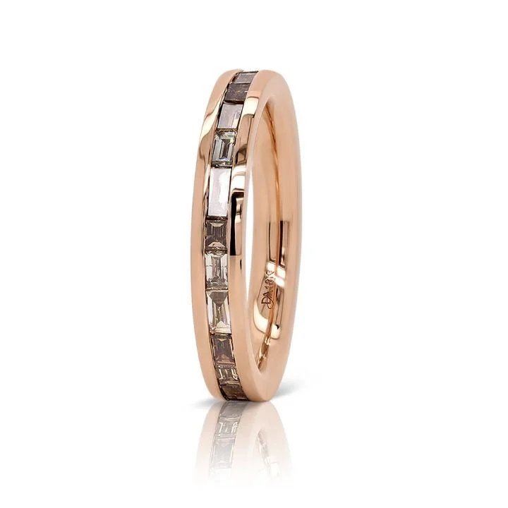 Kingston Baguette Diamonds Band in 18K Rose Gold