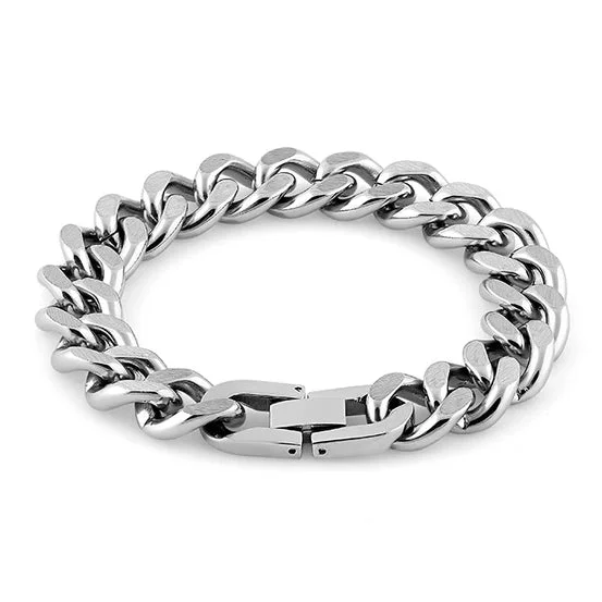 Stainless Steel Curb Link Bracelet