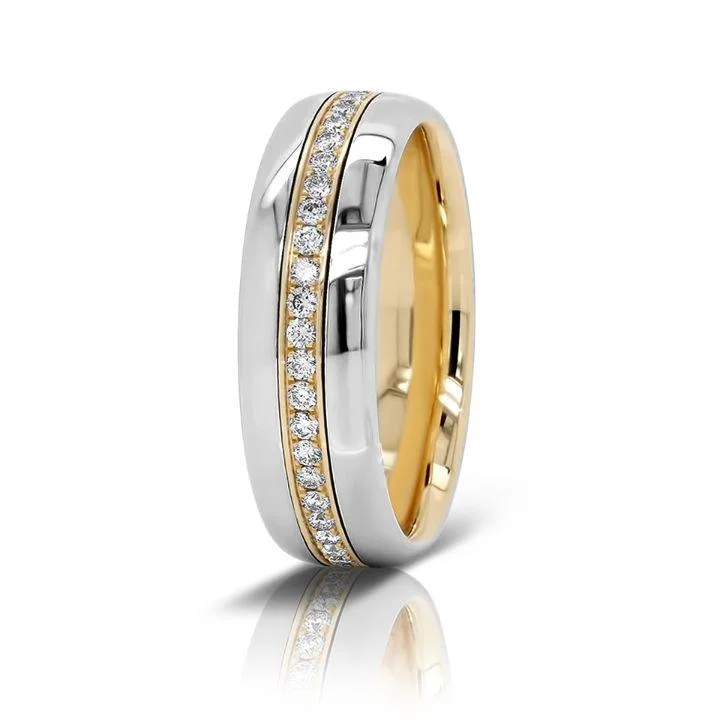 Waverly Pavé Band in Platinum, 18K Yellow Gold